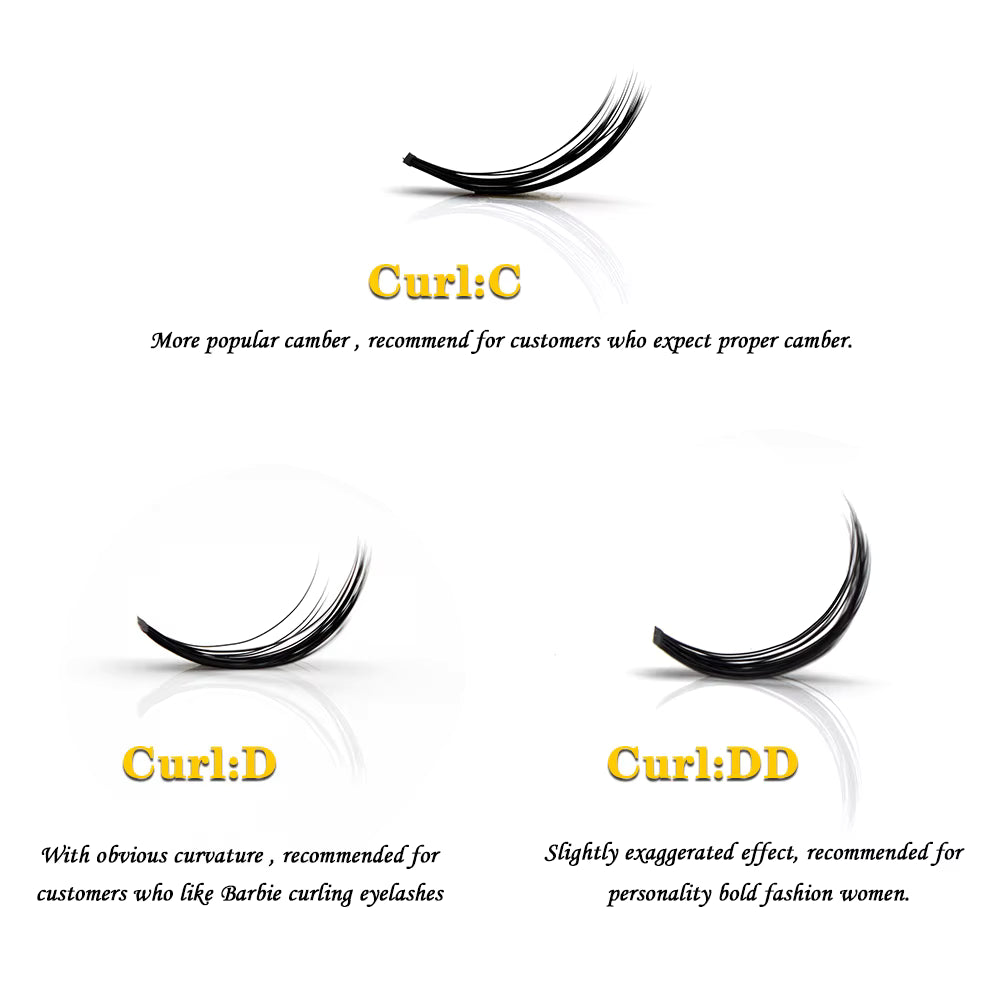 20D/30D/40D/50D 60 Bundles Mink Eyelashes Extension Natural 3D Russian Volume Fake Lashes Individual Cluster Makeup Tools Cilia