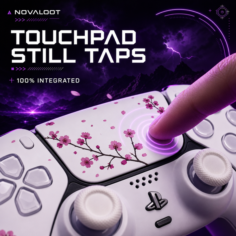 Pink Sakura PS5 DualSense Controller Shell Replacement Kit Nova Loot