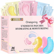 Onespring Under Eye Patches (24 Pairs) - Eye Masks for Wrinkles, Puffy Eyes, Dark Circles, Eye Bags, Under Eye Mask for Refreshing, Revitalizing, Gifts for Mom, Birthday Gift for Teenage Girls