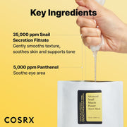 COSRX Snail Mucin Sheet Mask 10 EA with Snail Mucin Serum, Hydrating Face Sheet Masks for Dry & Sensitive Skin, Korean Face Mask for Self Care, Korean Skin Care