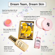 grace & stella Award Winning Skin Care Set - Birthday Gifts for Women, Travel Size Toiletries with Eye Masks, Hyaluronic Acid Serum, Lip Balm & More, Gift Baskets for Women, Vegan Self Care