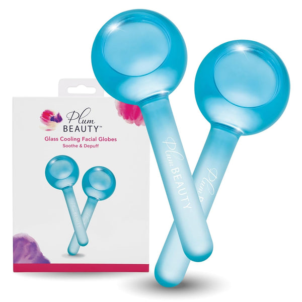 Plum Beauty Facial Cooling Globes, Cool Massage Tools for Reduces Puffiness
