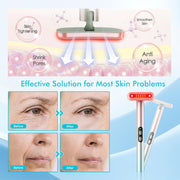 Red-Light-Therapy，Face Massager for Skin Care，Led Facial Light Therapy 7 Colors Eye Beauty Wand
