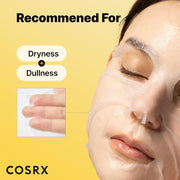 COSRX Snail Mucin Sheet Mask 10 EA with Snail Mucin Serum, Hydrating Face Sheet Masks for Dry & Sensitive Skin, Korean Face Mask for Self Care, Korean Skin Care