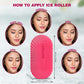 Ice Roller for Face & Eyes – Facial Ice Roller for Under Eye Puffiness, Reusable Silicone Ice Face Roller Massager for Skin Tightening, Pore Shrinking & Cooling Skincare Tool (Pink)