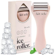 Kitsch Mini Facial Roller & Ice Face Roller Skin Care Tool Set – Stainless Steel Face Rollers to Reduce Puffiness, Redness & Headaches, Great Irritation Relief & Spa-Like Experience Anywhere - Blush