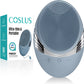COSLUS Facial Cleansing Brush Face Scrubber : Portable Silicone Waterproof Rechargeable Face Wash Brush, 5 Cleansing Modes, Electric Deep Cleaning for Men & Women, Removing Blackhead (Light Purple)