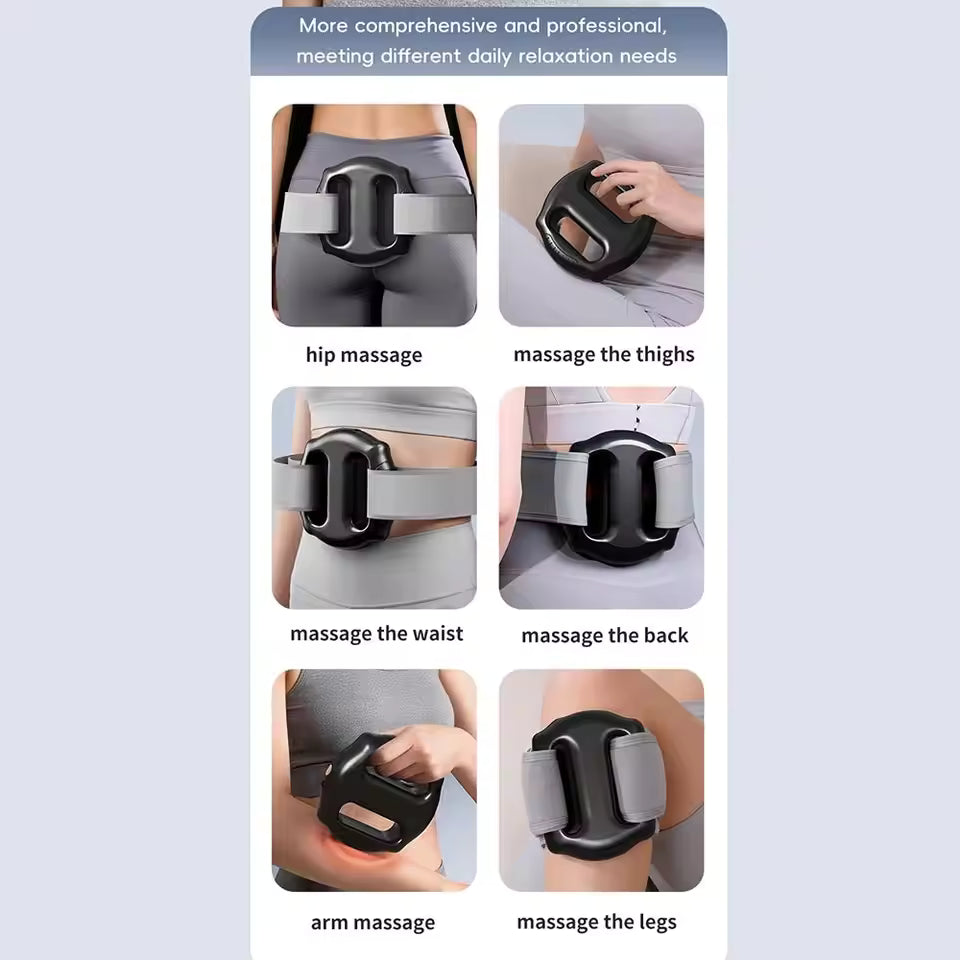 Hot Compress Electric Fascia Ring Portable Full-Body Electric Body Slimming Machine Muscle Relaxation Adjustable Speed