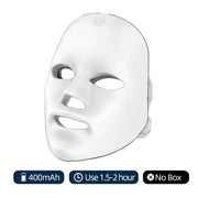 Rechargeable Facial LED Mask 7 Colors LED Photon Beauty Mask Skin Rejuvenation Home Face Lifting Whitening Skin Care Beauty Mask