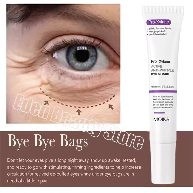 Instant Eye Bag Removal Cream Collagen Anti-Wrinkle Fade Fine Lines Firming Skin Anti Dark Circle Puffiness Brighten Eye Care