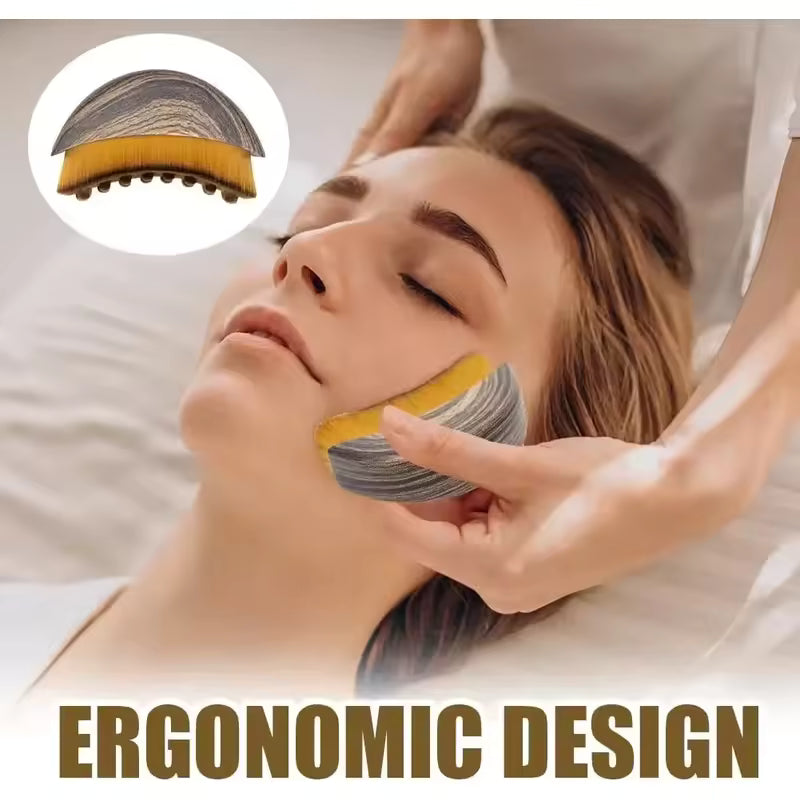 Lymphatic Contour Face Brush, Lymphatic Drainage Massager Facial Massager Face Chin Skin Sculpting Tool for Face,Ergonomically