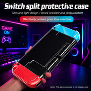 Clear ultra-thin protective case for Nintendo Switch console, Switch case with precise port and button cutouts